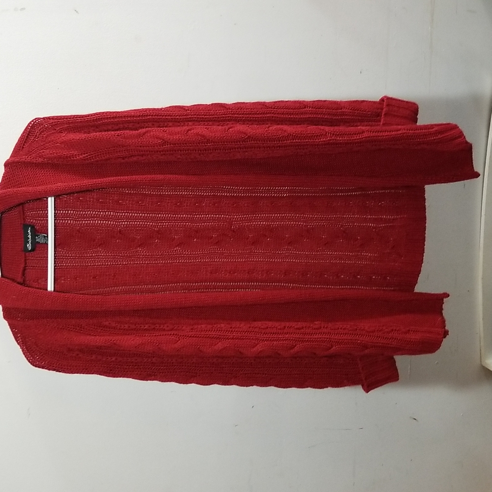 Cable Knit Open Cardigan Sweater
